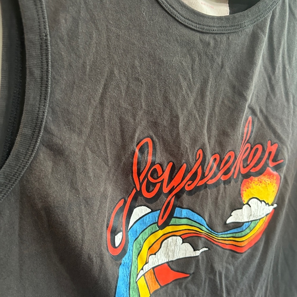 ban.do Charcoal Graphic Rainbow Joyseeker Muscle Tank Top size M. So soft. - Picture 5 of 9